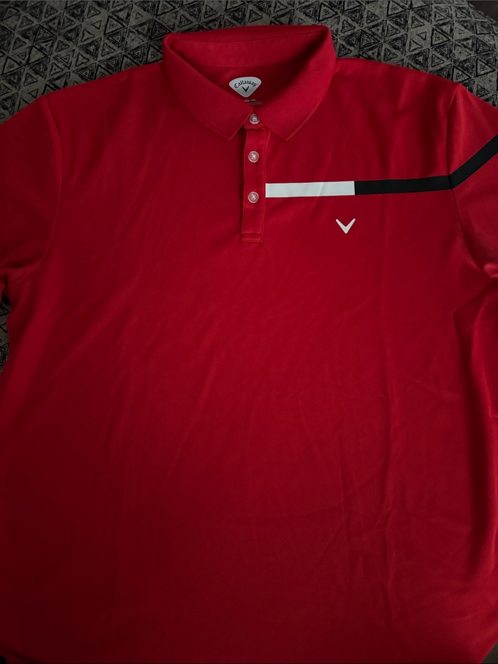 Mens Red Callaway Polo shirt, size XXL